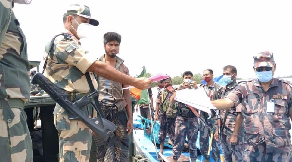 BSF&#039;s goodwill gesture: Bangladeshi nationals, who entered Indian territory during Cyclone Yaas, sent back