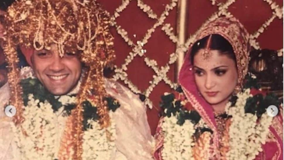 Bobby Deol wishes wife Tanya on their 25th wedding anniversary, shares throwback pictures!