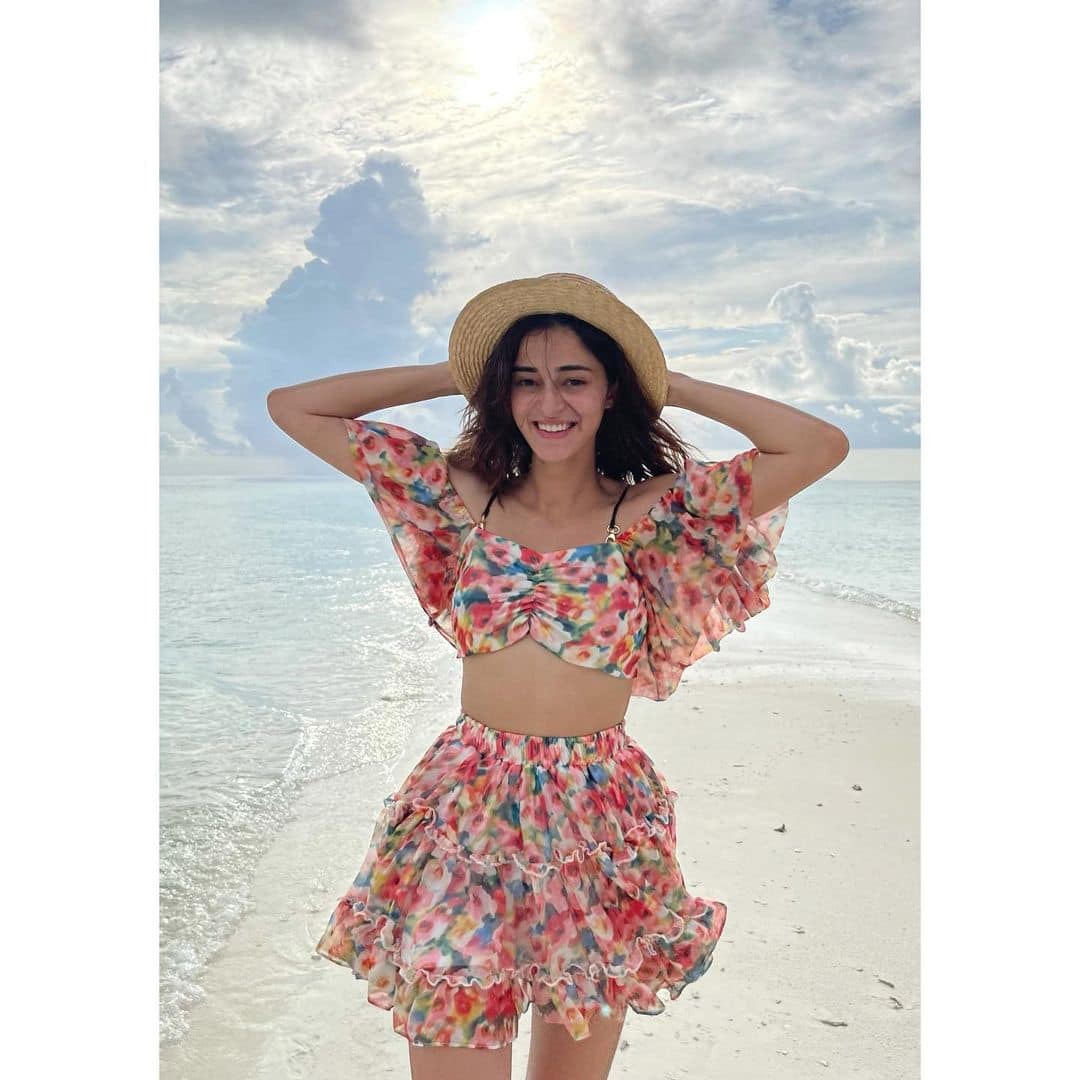 Ananya rocks in a floral co-ord