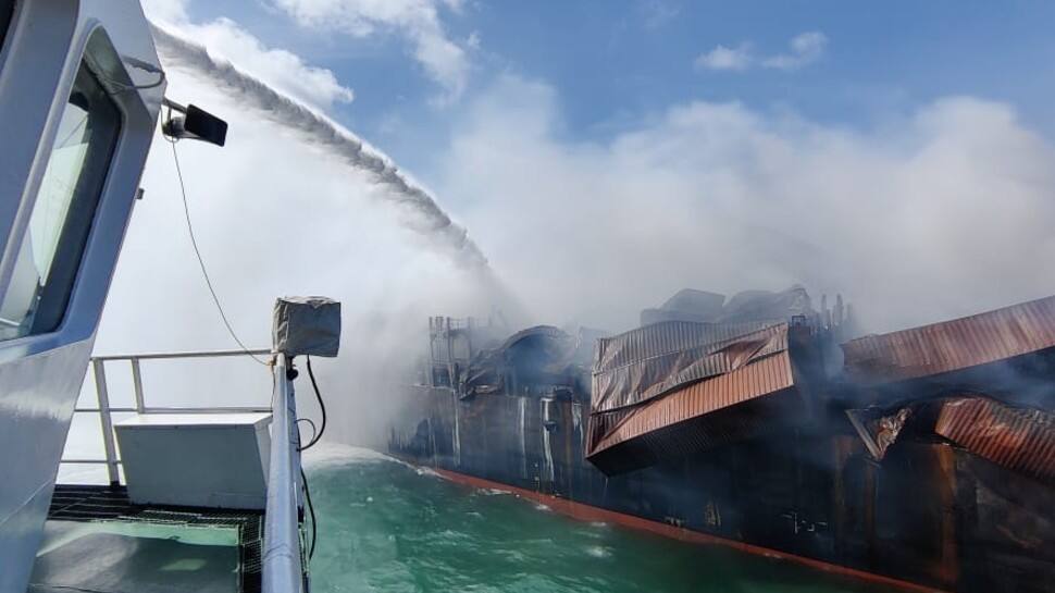 Colombo Ship fire: ICG working with Sri Lanka to douse blaze, smoke density reduced