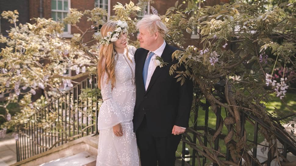UK PM Boris Johnson's first marriage photo with fiancee Carrie Symonds out