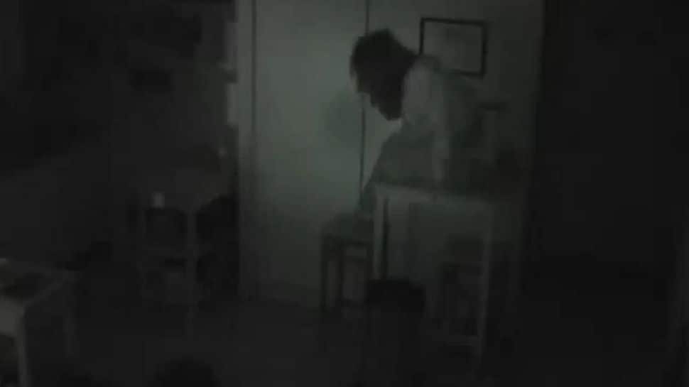 Shocking video! CCTV footage reveals unknown woman secretly living in man&#039;s cupboard for days