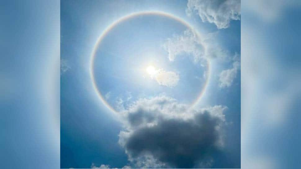 Hyderabad witnesses rare '22 degree Sun's halo’ phenomenon, here's what it means