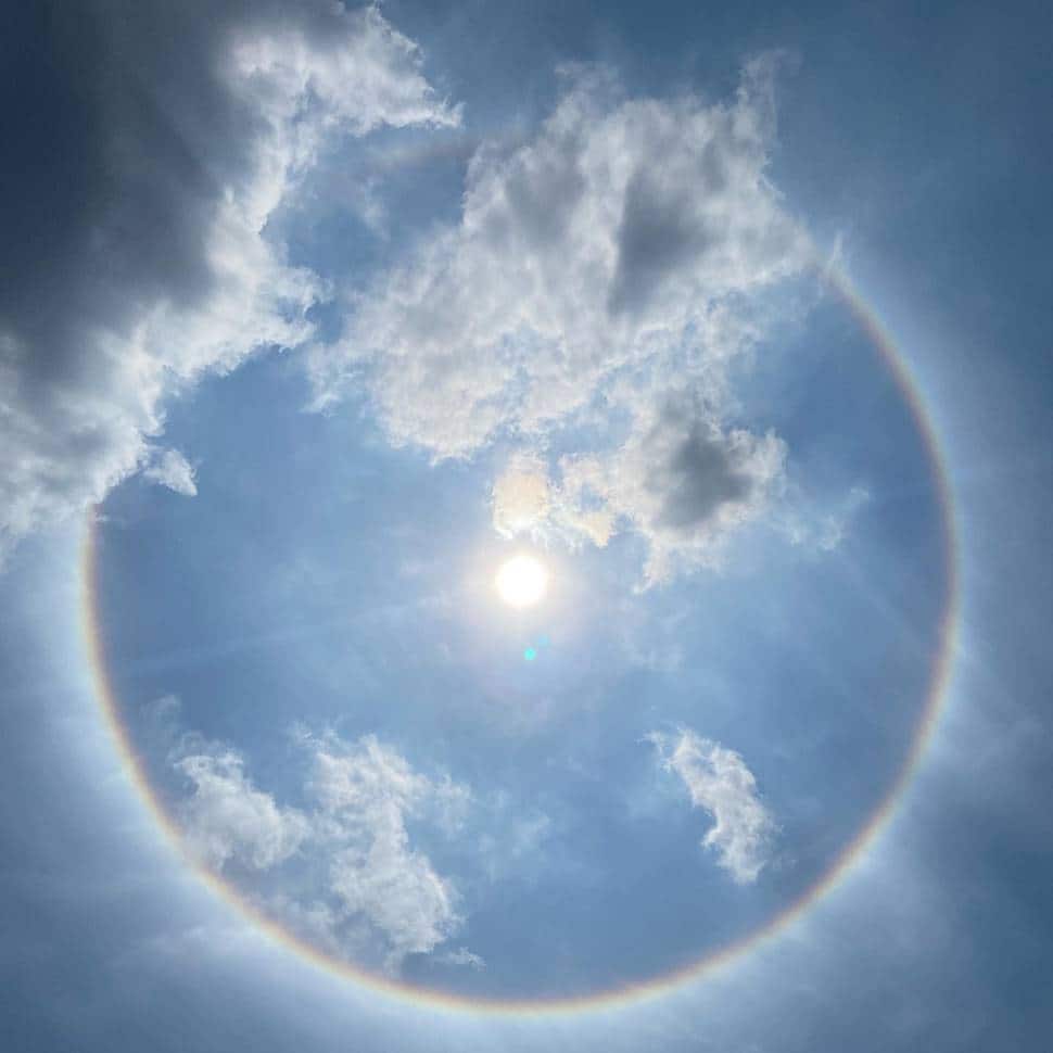 Hyderabad witnesses rare 22 degree Suns halo' phenomenon, heres what it  means, India News
