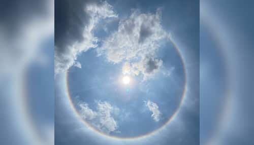 Sun Halo Unique Scenes Witnessed By Bengaluru Today Photo Viral What Is Sun  Halo