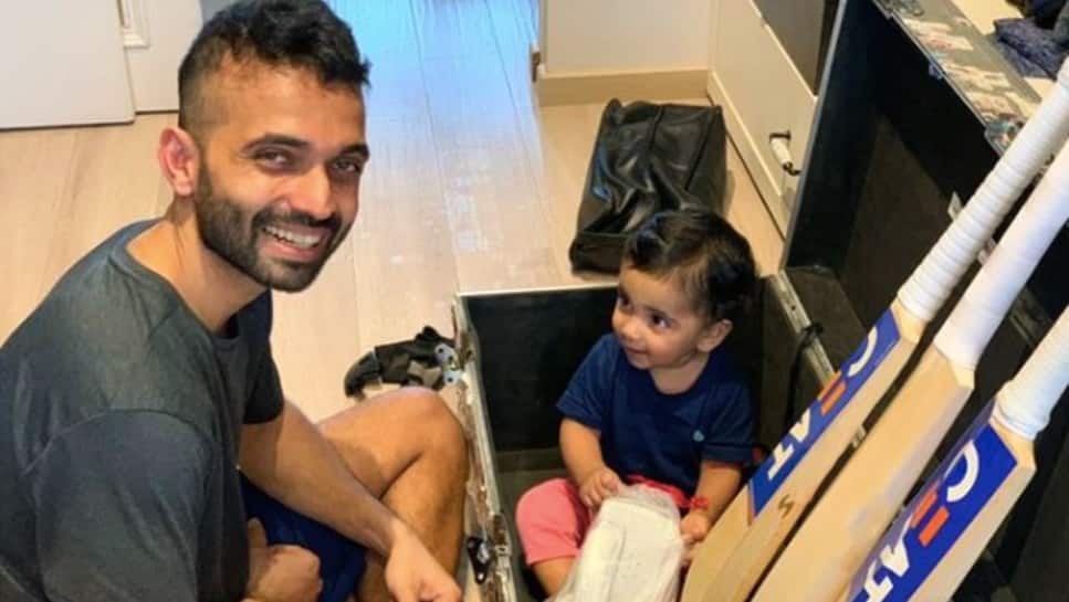 Indian batsman Ajinkya Rahane with his daughter Aarya. (Source: Instagram)