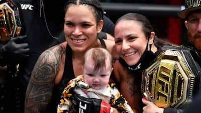 Nina Ansaroff Nunes and Amanda Nunes