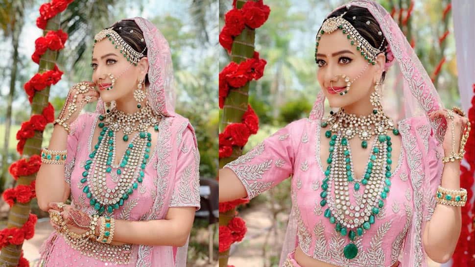 TV show Anupamaa's Kavya aka Madalsa Sharma wore a 10-kg lehenga for wedding scene - See pics