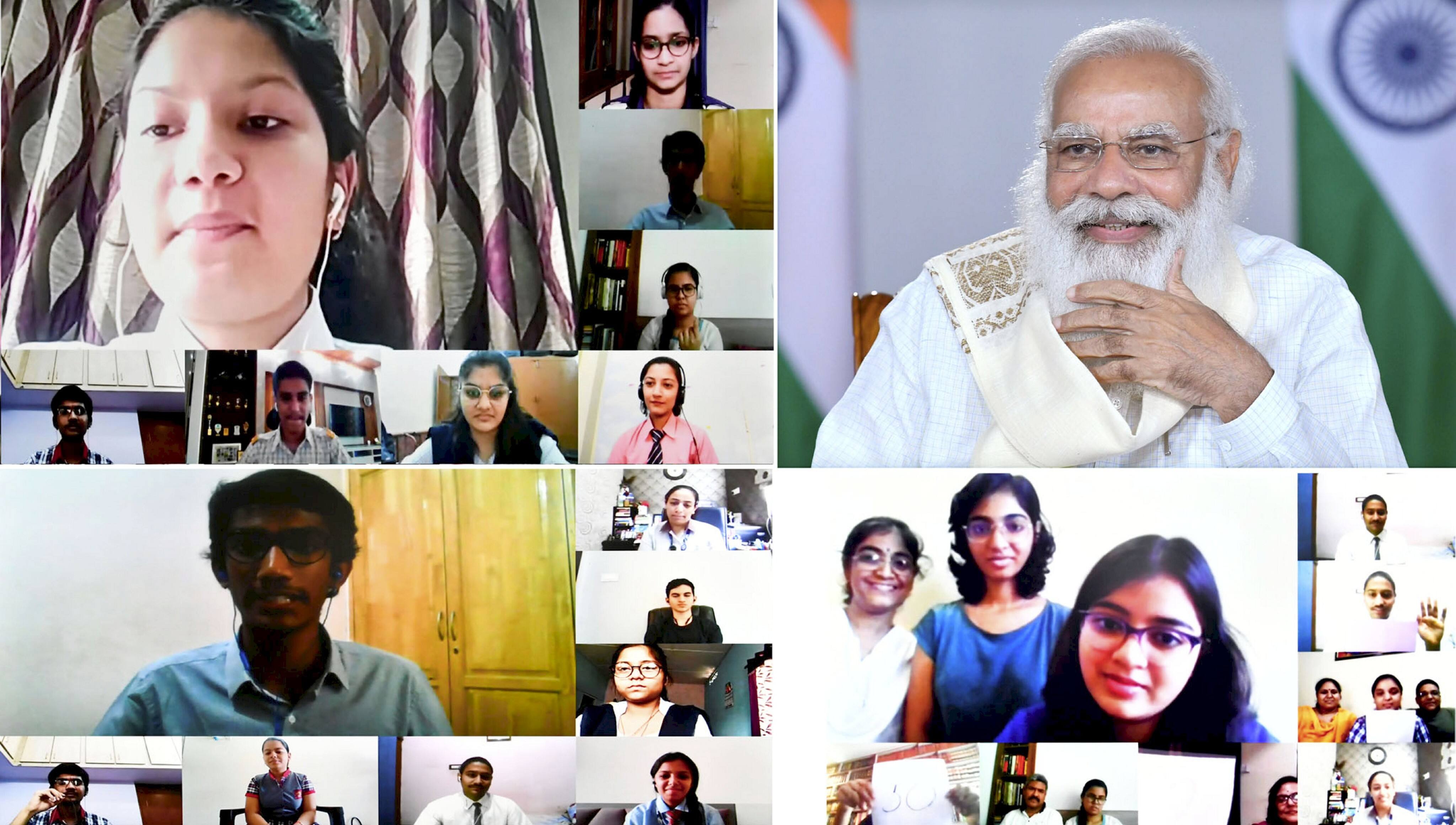 PM Modi also urged students to do research and write an essay on 75 years of India`s Independence