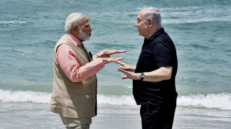 PM Netanyahu and Narendra Modi 