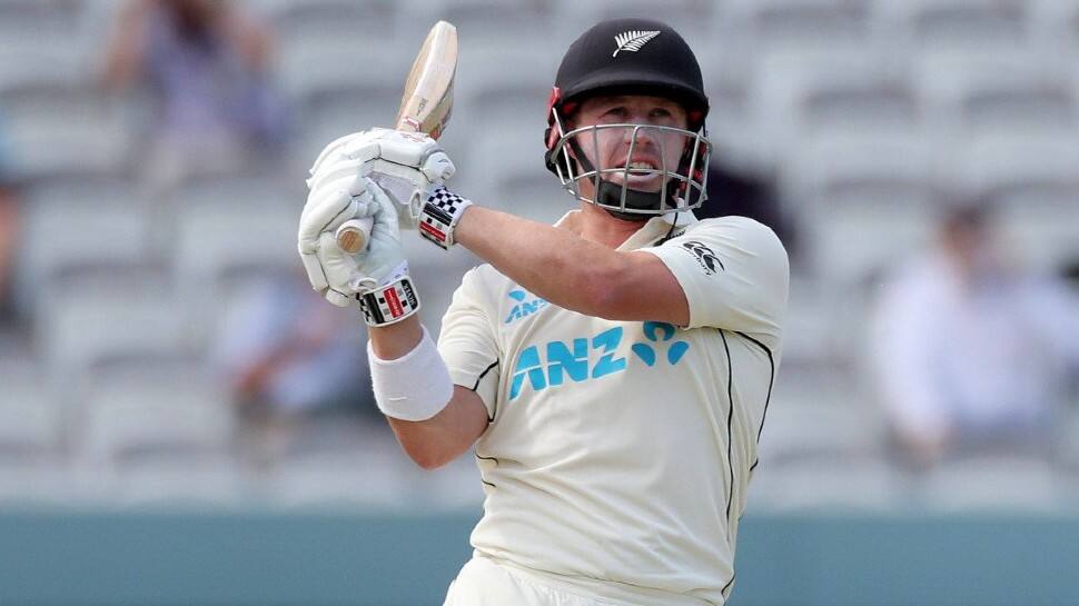 New Zealand batsman Henry Nichols en route to scoring 61 on Day Two of the first Test against England at Lord's. (Source: Twitter)