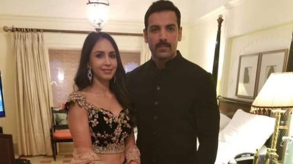 John Abraham’s wife Priya Runchal shares a throwback pic of the couple twinning in black outfits, fans can’t keep calm!