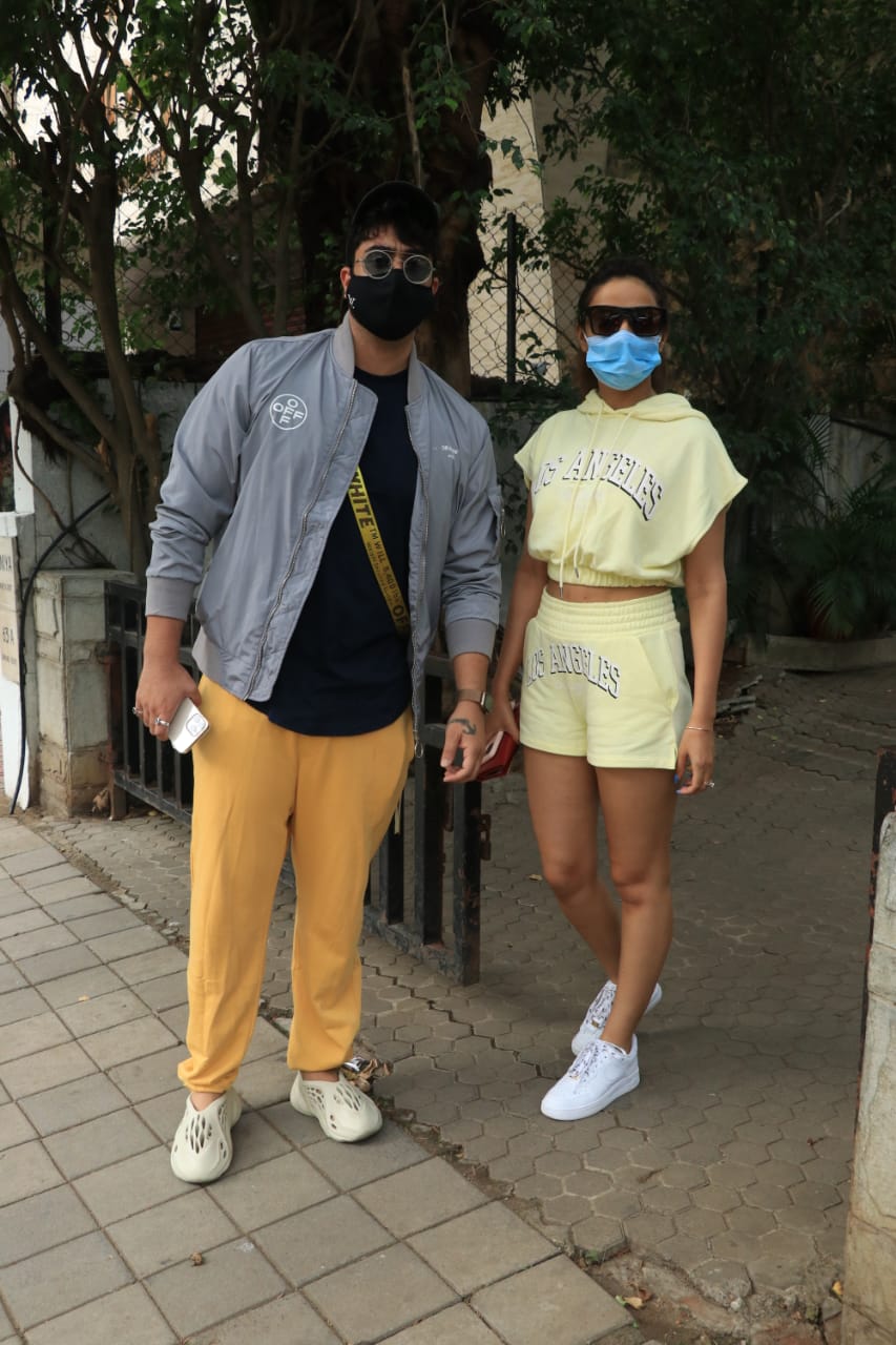 The couple tested positive for COVID-19 in April 2021