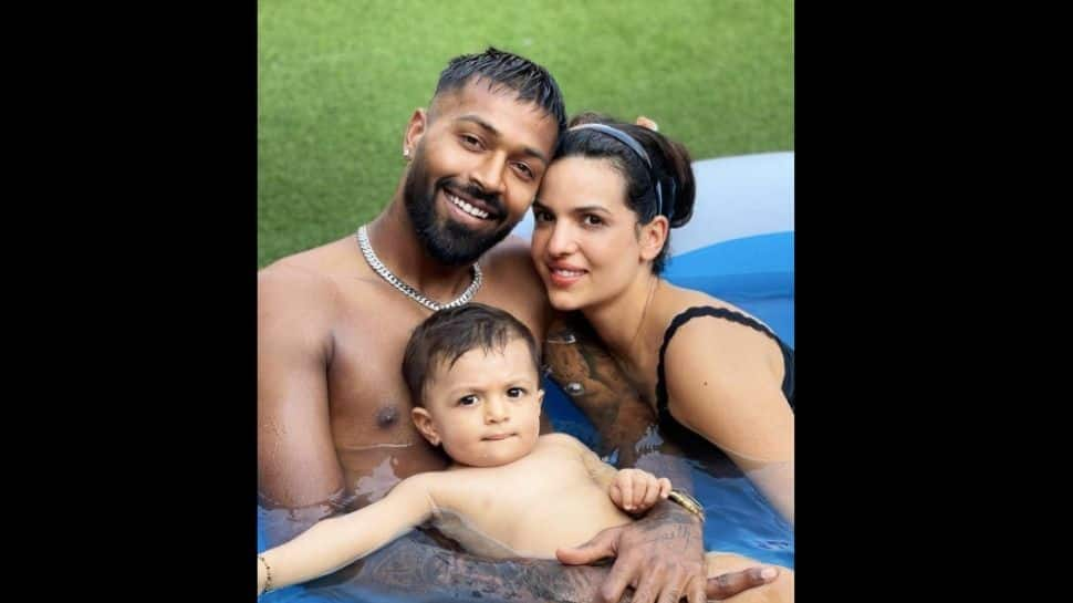 ‘Water-babies’ Hardik Pandya, wife Natasa Stankovic and son Agastya cool off in pool, see pic