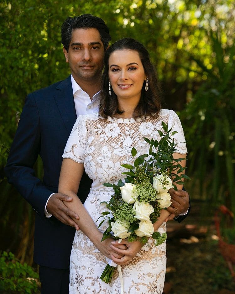 Evelyn captioned her first wedding picture as ‘Forever’