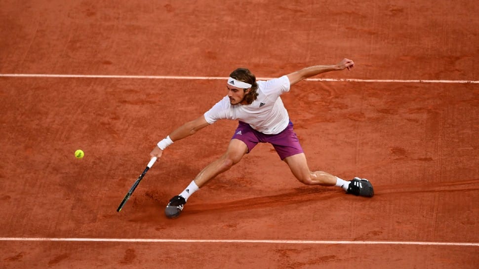 In-form Stefanos Tsitsipas blitzed past world No. 2 Daniil Medvedev in their French Open 2021 quarterfinal in Paris. (Source: Twittter)