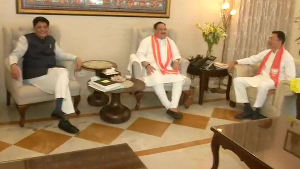 Jitin Prasada with BJP top brass