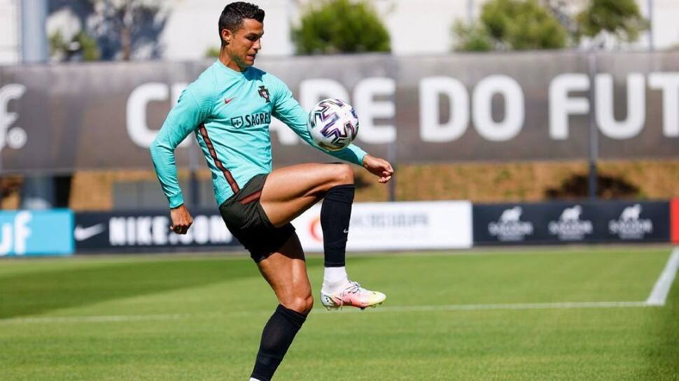 Cristiano Ronaldo with partner Georgina Roderiguez and kids Cristiano Ronaldo Jr, Alana Martina dos Santos Aveiro and Eva Maria dos Santos. (Source: Twitter)