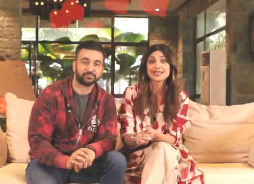 Shilpa Shetty and Raj Kundra's living area