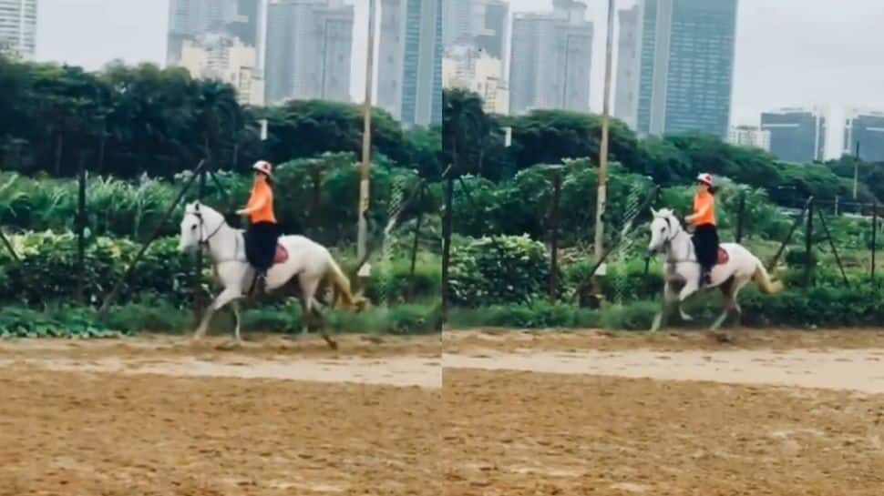 Kangana Ranaut spends her Sunday morning horse riding, netizens call her &#039;Jhansi Ki Rani&#039; - Watch