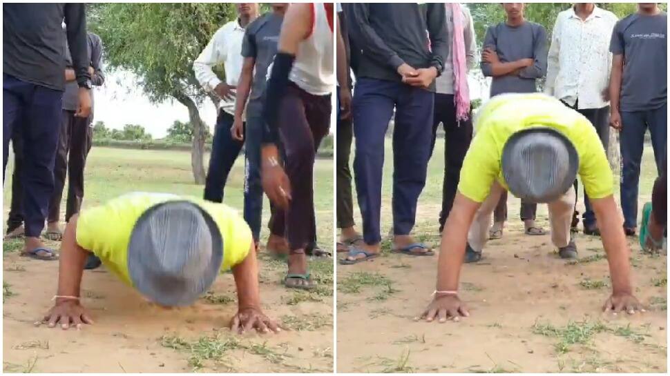 68-yr-old Rajasthan MLA  does push-ups in farm field, leaves netizens amazed 