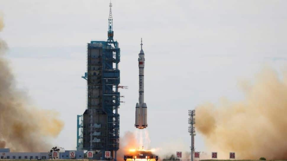 Shenzhou-12: China launches first three-man crew to space station