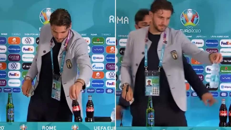 Euro 2020: Italy’s Manuel Locatelli joins Cristiano Ronaldo and Paul Pogba, keeps Coca-Cola bottles aside 
