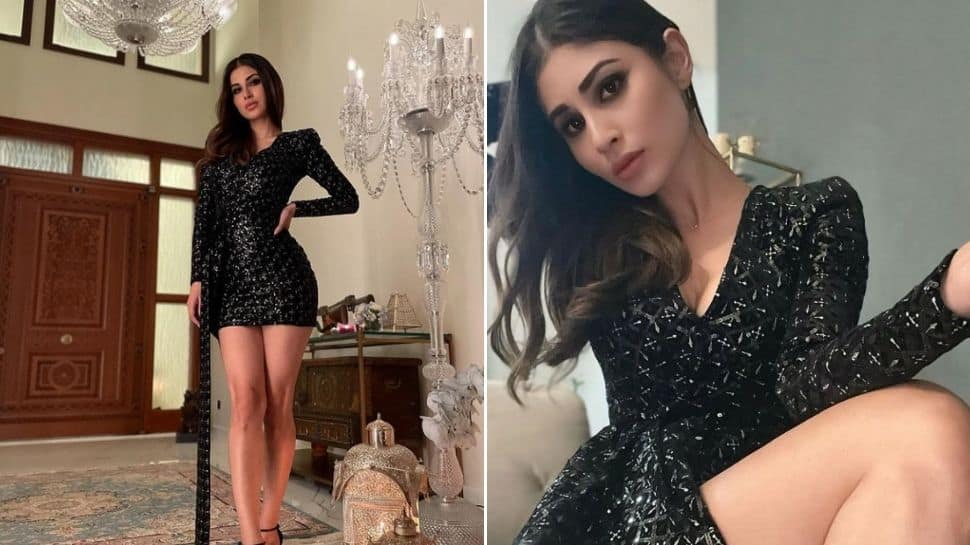 Mouni Roy's glam photoshoot in black shimmery bodycon dress is unmissable!