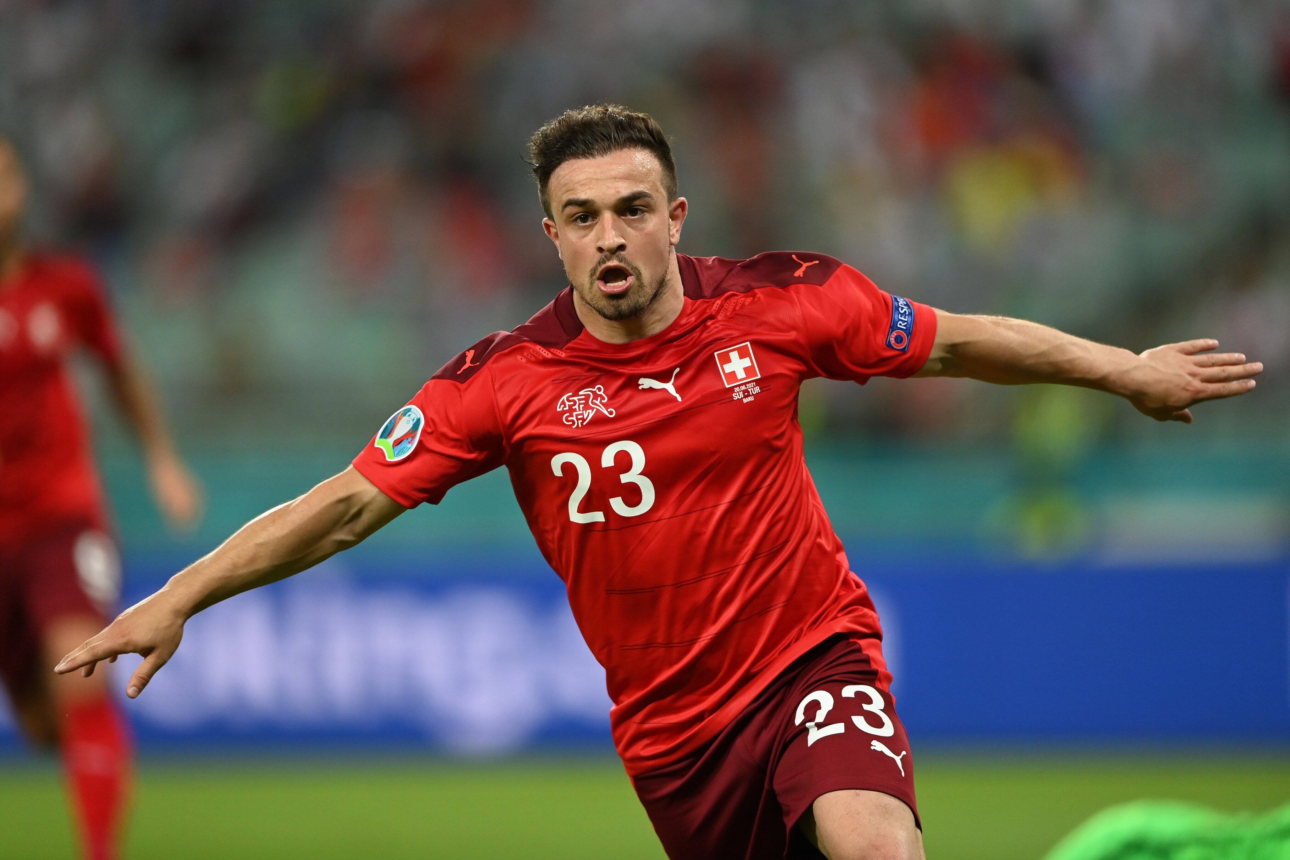 Euro 2020: Xherdan Shaqiri scores twice as Swiss beat Turkey to keep hopes alive
