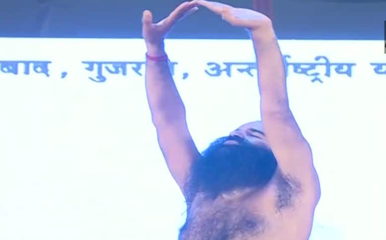 International Yoga Day: Baba Ramdev, Acharya Balkrishna perform yoga at Niramayam Yoggram in Haridwar