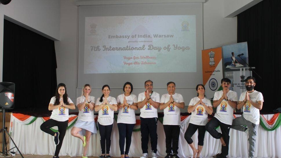 International Yoga Day celebration in Poland