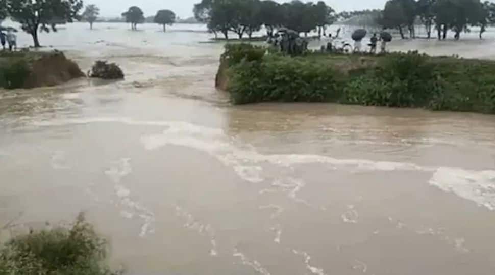 According to official sources, Rohini is flowing above the danger mark while Sharda, Ghagra and Rapti were close to the danger mark and showing a rising trend due to heavy rainfall.