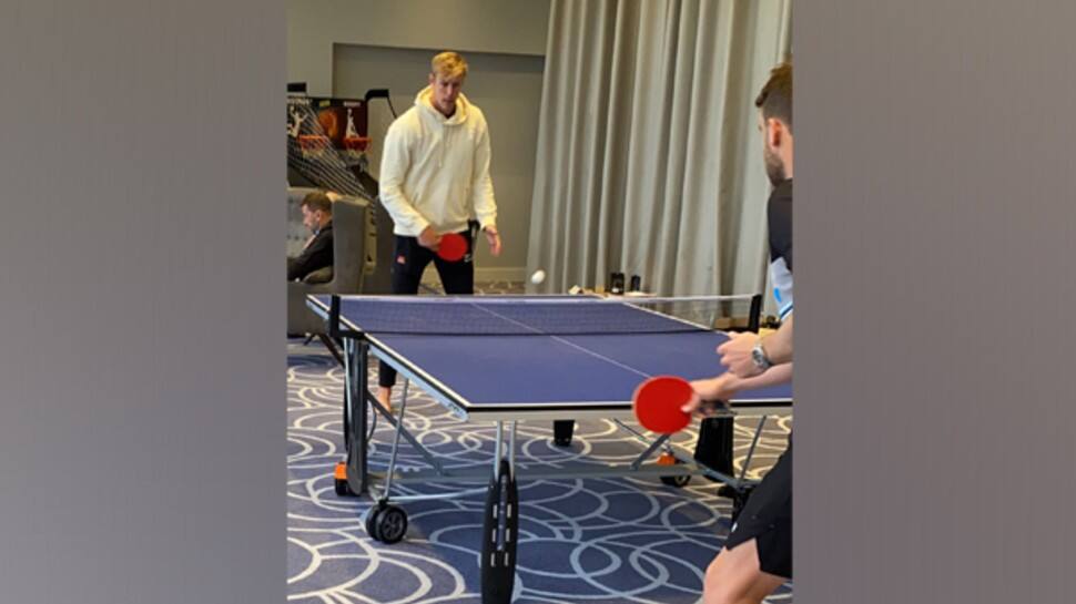 WTC Final: New Zealand pacer Kyle Jamieson plays table tennis as rain delays start on Day 4