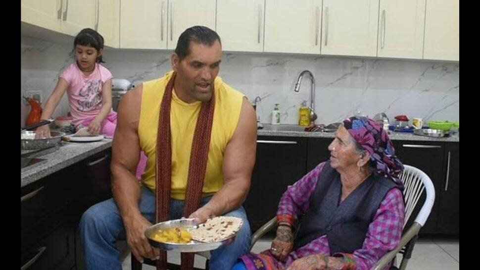 Dalip Singh Rana or The Great Khali was born to Jwala Ram and Tandi Devi in Dhiraina village in Himachal Pradesh. (Source: Twitter)