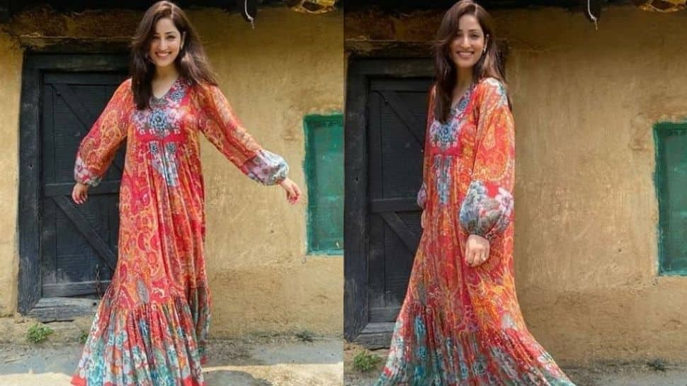 Newlywed Yami Gautam looks stunning in a Ritu Kumar’s maxi dress, shares her recent pics!