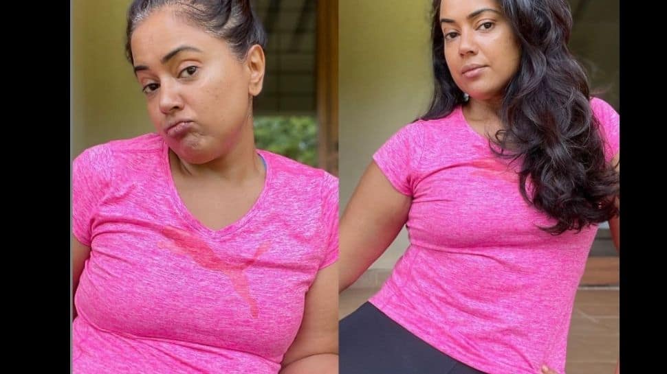 Sameera Reddy gives fans 'real' fitness motivation, shares weight-loss progress pics