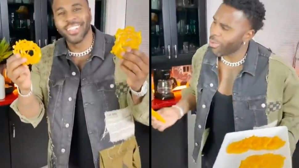 American singer Jason Derulo whips up jalebis from scratch while dancing to &#039;Jalebi Baby&#039; - Watch viral video!