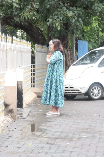 Farah Khan spotted outside Church