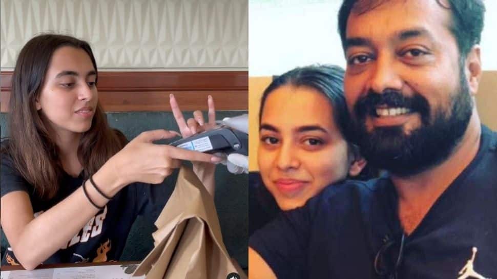 Anurag Kashyap&#039;s daughter Aaliyah pays lunch bill, proud papa records moment