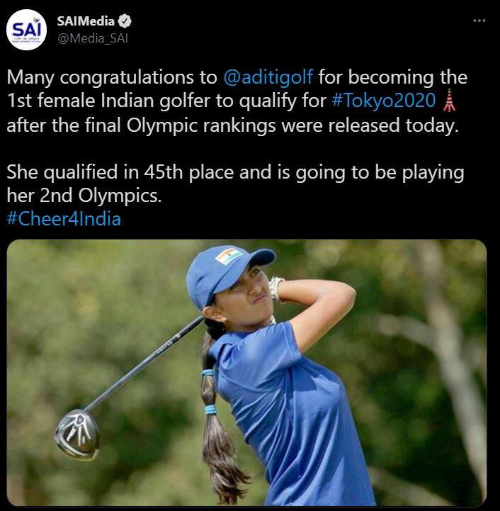 Indian golfer Aditi Ashok