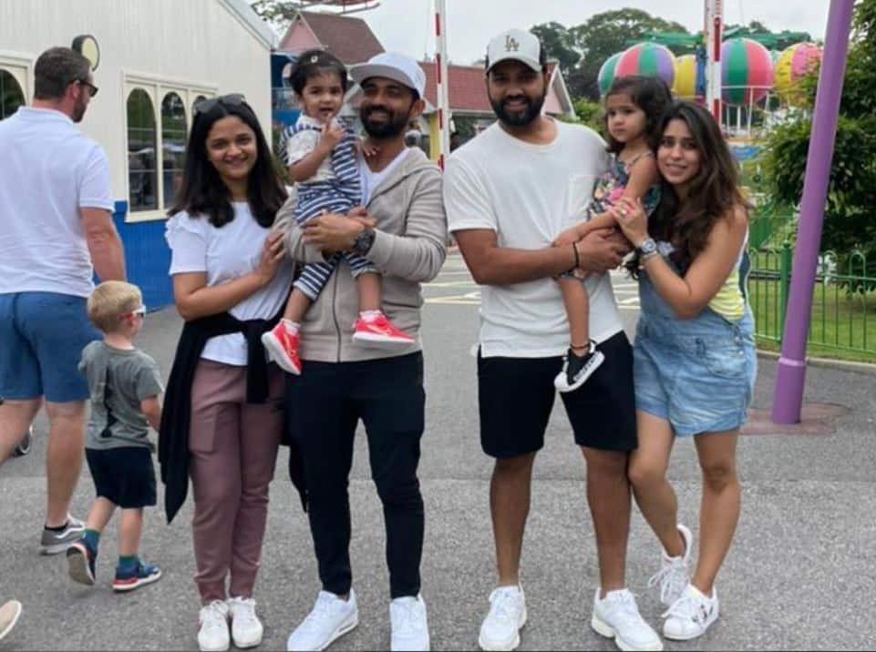 Team India players and their families
