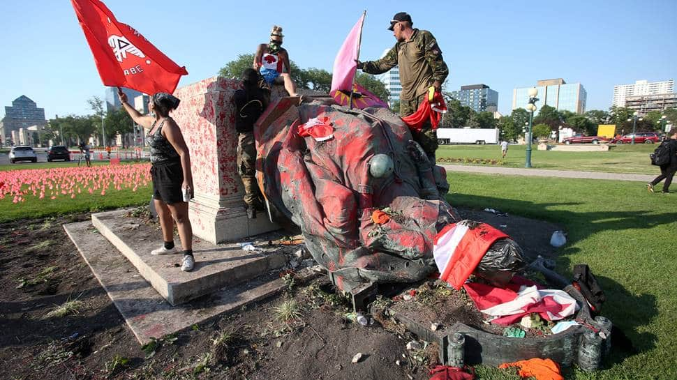 Statues of Queen Victoria, Queen Elizabeth II toppled in Canada over deaths of Indigenous children