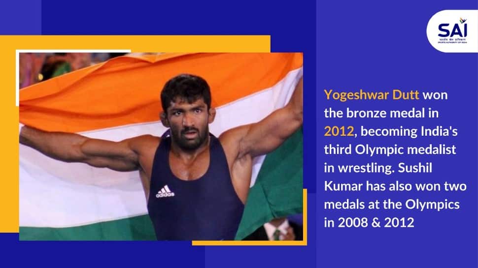 Yogeshwar Dutt became India's third Olympic medallist in wrestling with a bronze at 2012 London Games. (Photo: SAI Media)