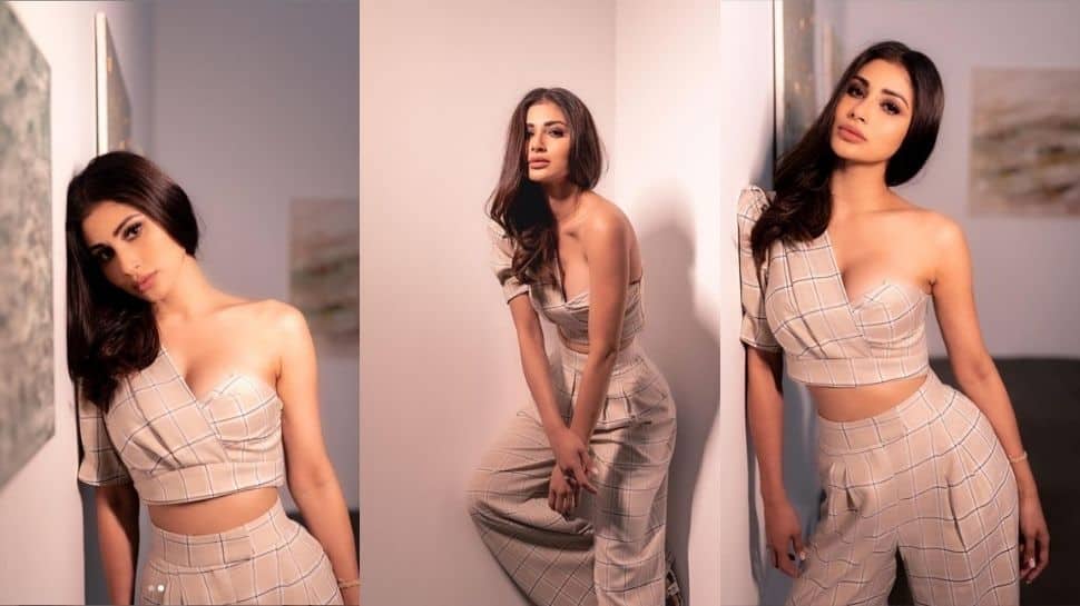 Mouni Roy raises the hotness quotient in one-shouldered co-ord set! In Pics