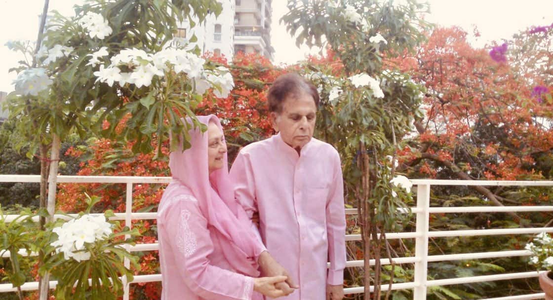 Dilip Kumar in his favourite pink shirt