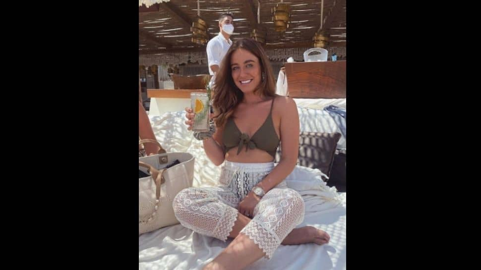 England and Manchester United defender Harry Maguire's fiance Fern Hawkins. (Source: Instagram)