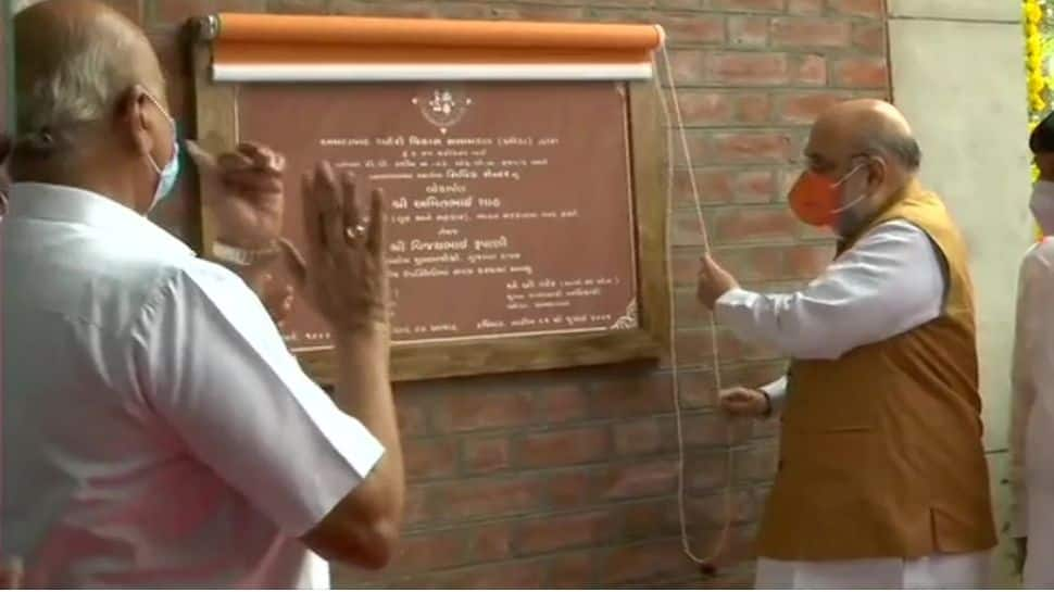 Amit Shah inaugurates City Civic Centre in Gujarat, hails PM Narendra Modi for his development-oriented vision