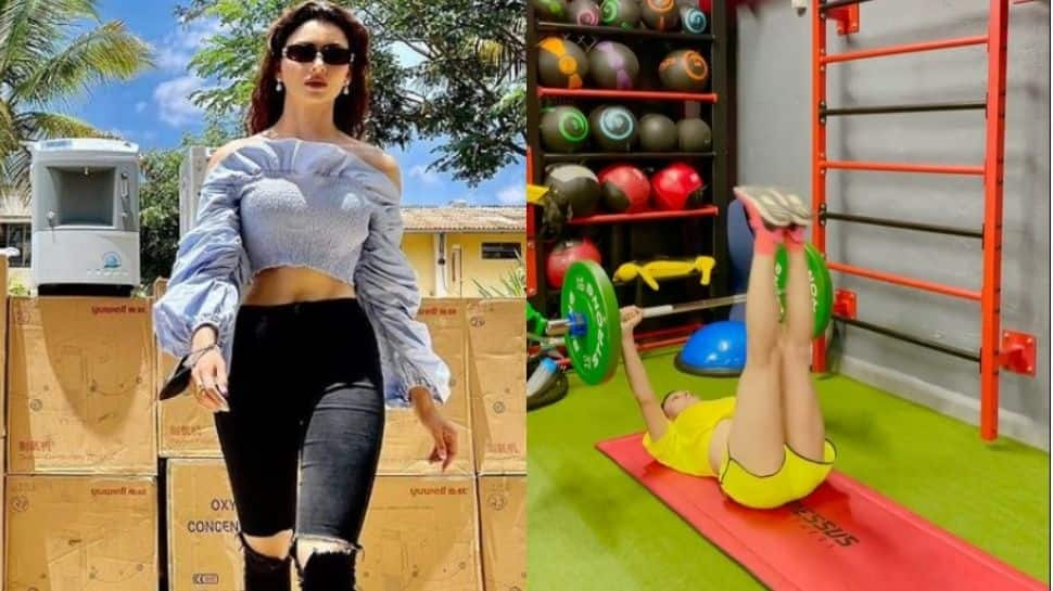 Urvashi Rautela offers glimpse into her Sunday workout