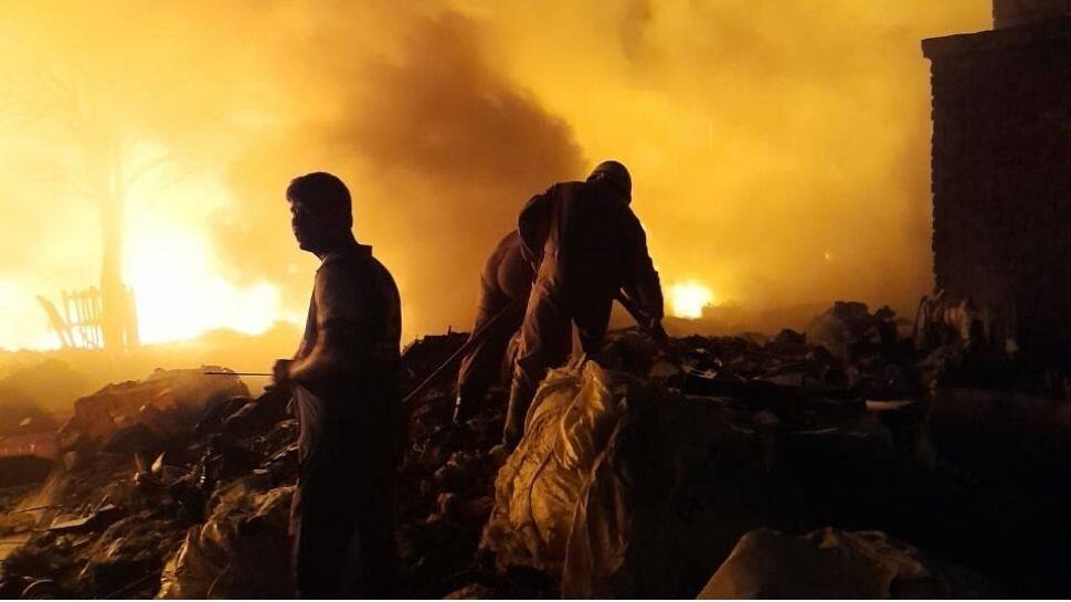 Massive fire breaks out in Godown at Tikri Kalan PVC market in Delhi, no casualties reported