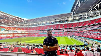 Hanuma Vihari at the Wembley during UEFA Euro 2020